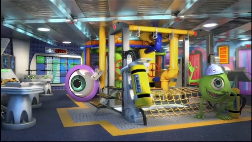 Monsters Inc The Disney Dream will feature two amazingly themed play areas for small children.