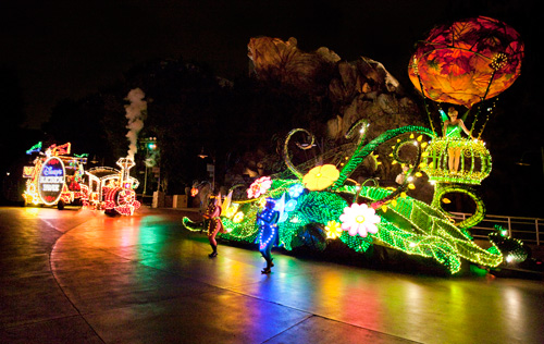 Tinkerbell in Disney's Electrical Parade