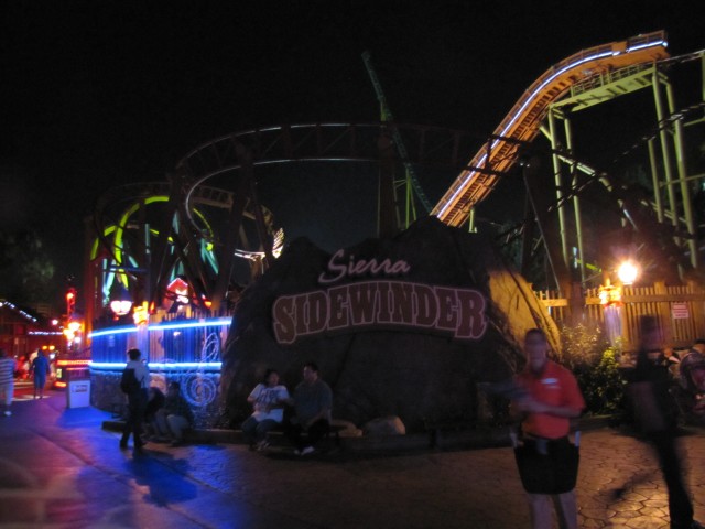 Sierra Sidewinder in the glow of the surrounding lights.