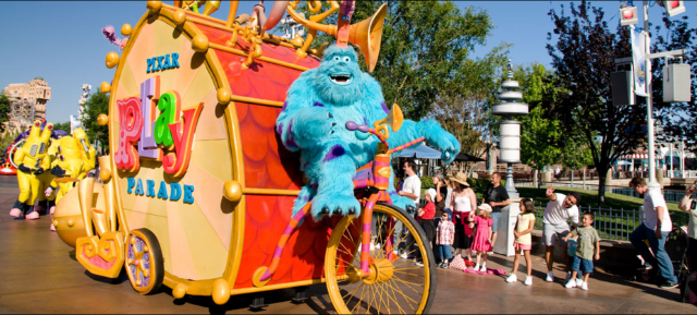 Pixar Play Parade at Disney California Adventure. Image copyright Disney