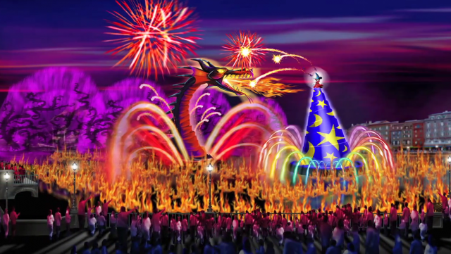 Fantasmic! Opening April 23rd, 2011 at Tokyo DisneySea. (Image copyright Disney)