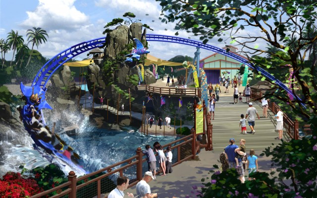 SeaWorld to add new Mack multi-launch coaster for the 2012 season themed to the majestic manta-ray.
