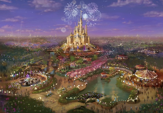 Artist Rendering of Shanghai Disneyland