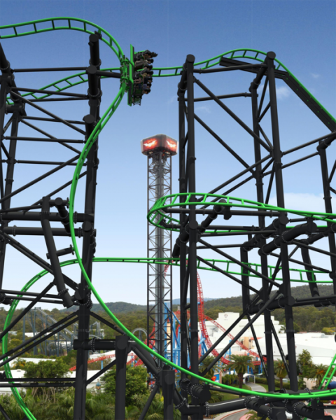 Green Lantern Coaster coming to Movie World Australia for Christmas 2012